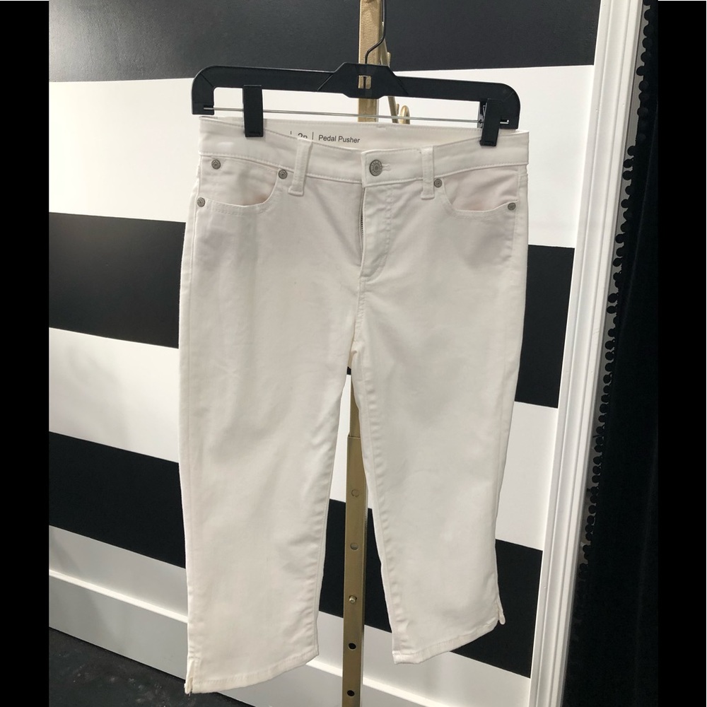 Talbots White Peddle Pusher Jeans